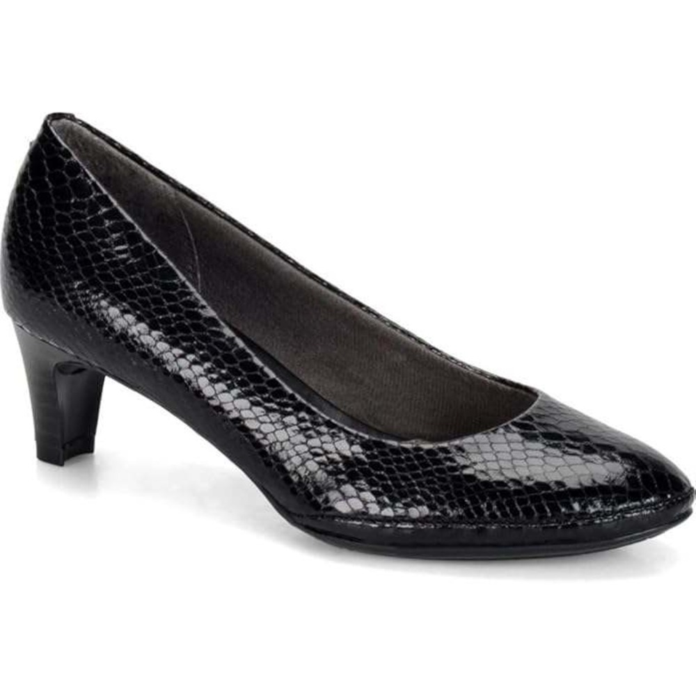 Eurosoft by Sofft Trichelle BlacknSnake‎ Print Pointed Toe Heel Pumps Size 10M